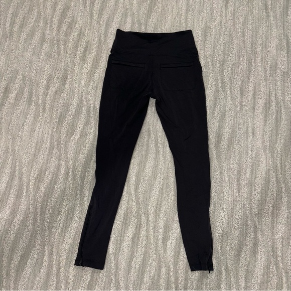 Athleta Women’s Delancey Motto Tight Black Zip Ankles Size S - Picture 3 of 5